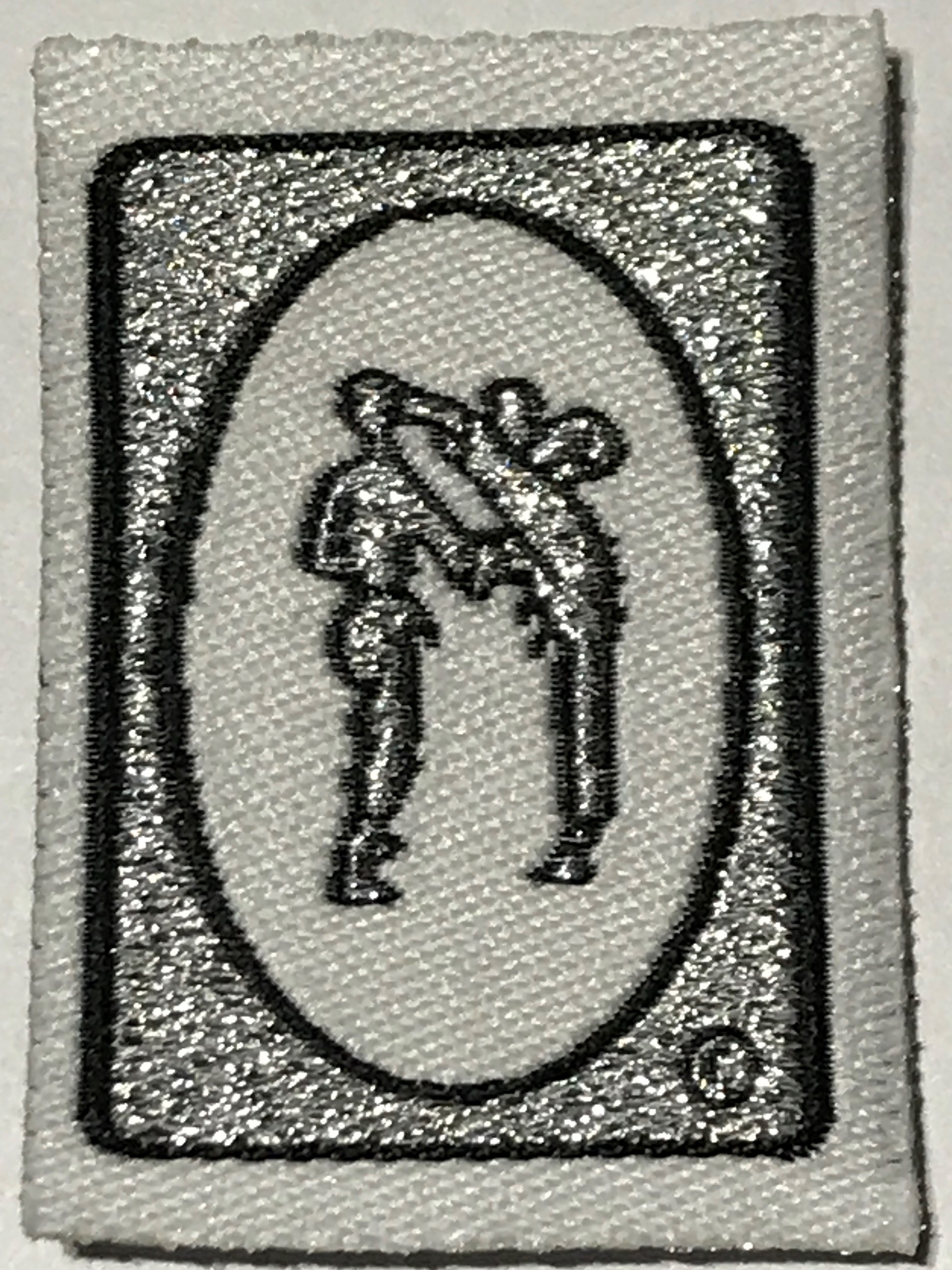 Silver Glitter Sparring Badge